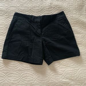 Loft Twill Black cotton 6” shorts size 6